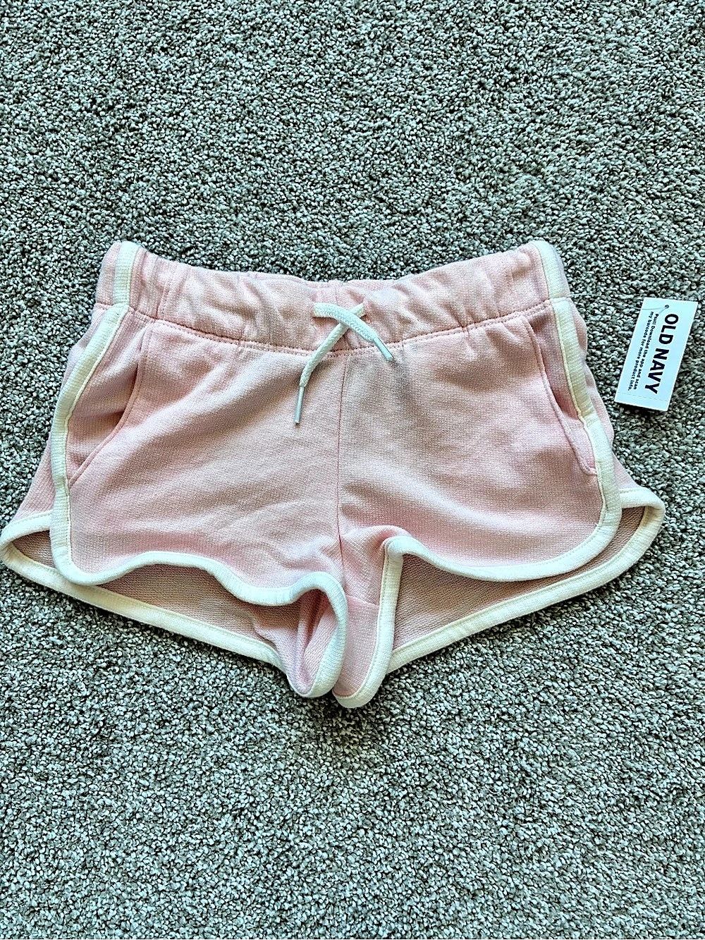 Old Navy Dolphin-Hem Terry Shorts for Girls Pink Girls XS (5)